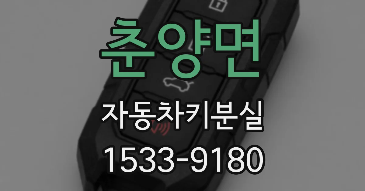 춘양면 자동차키분실