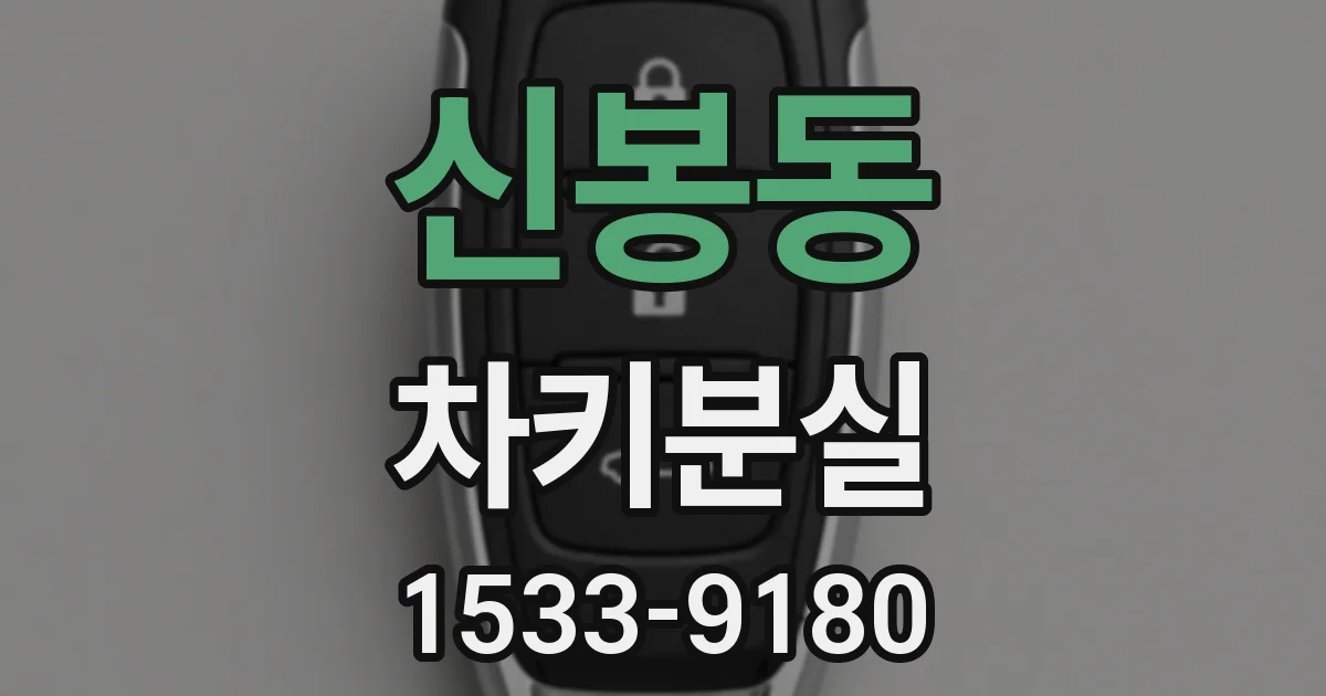 신봉동 차키분실