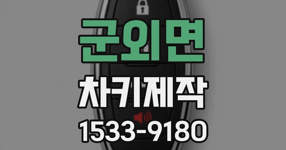 군외면 차키제작