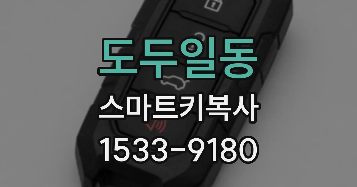 도두일동 스마트키복사