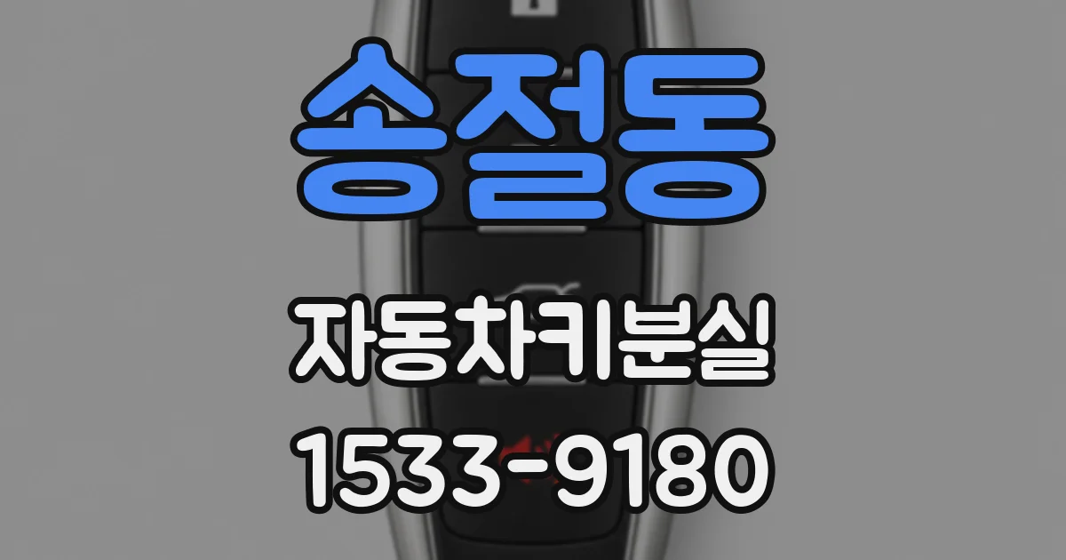 송절동 자동차키분실
