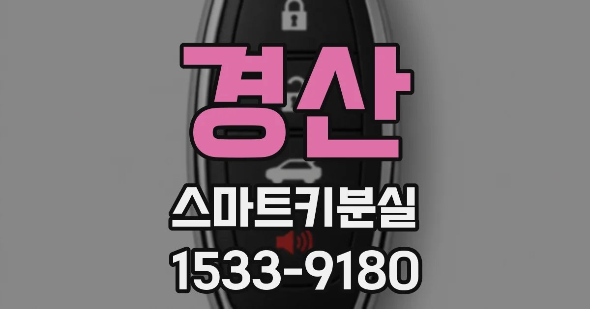 경산 스마트키분실