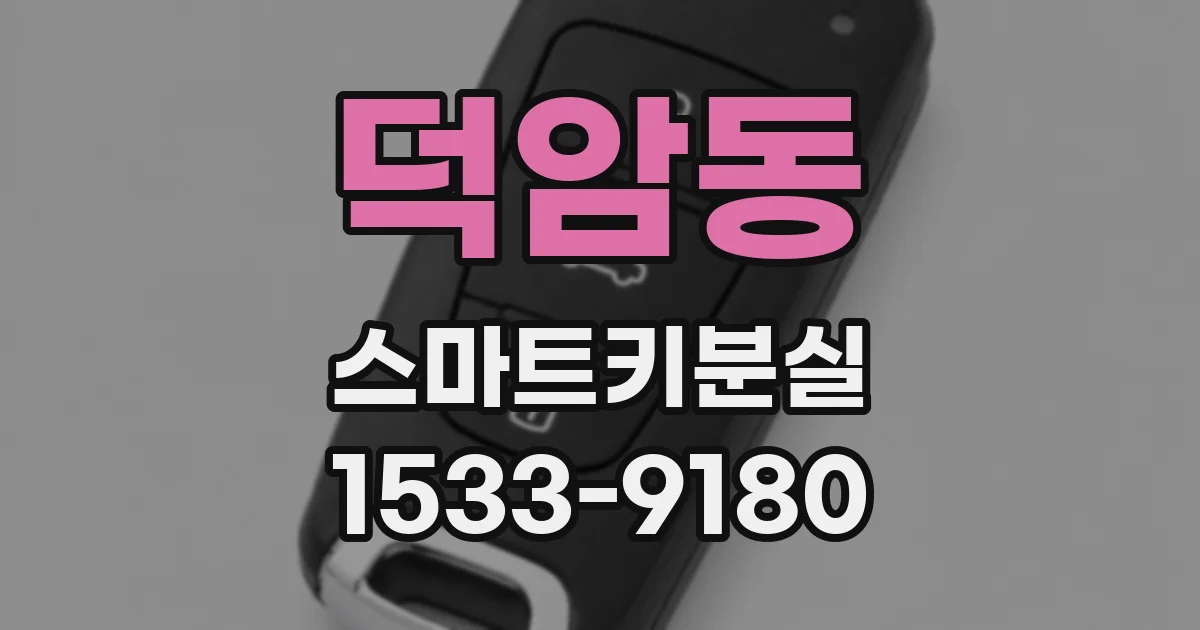 덕암동 스마트키분실