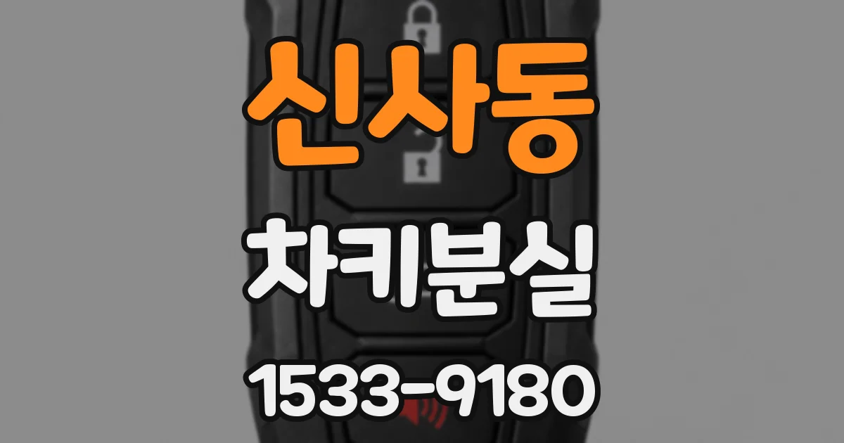 신사동 차키분실