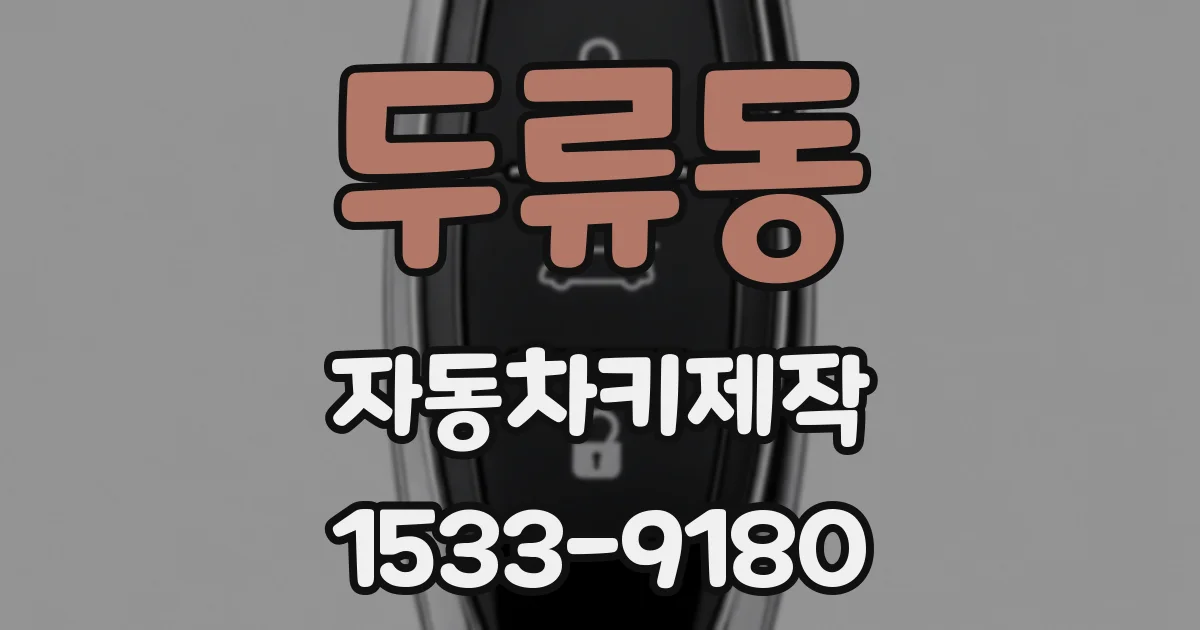 두류동 자동차키제작