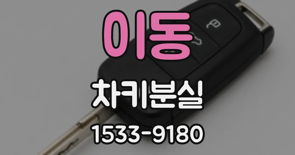 이동 차키분실