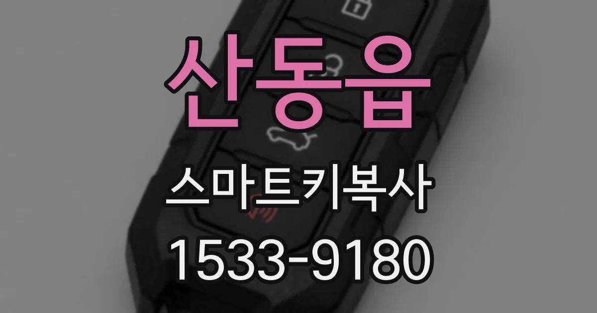 산동읍 스마트키복사