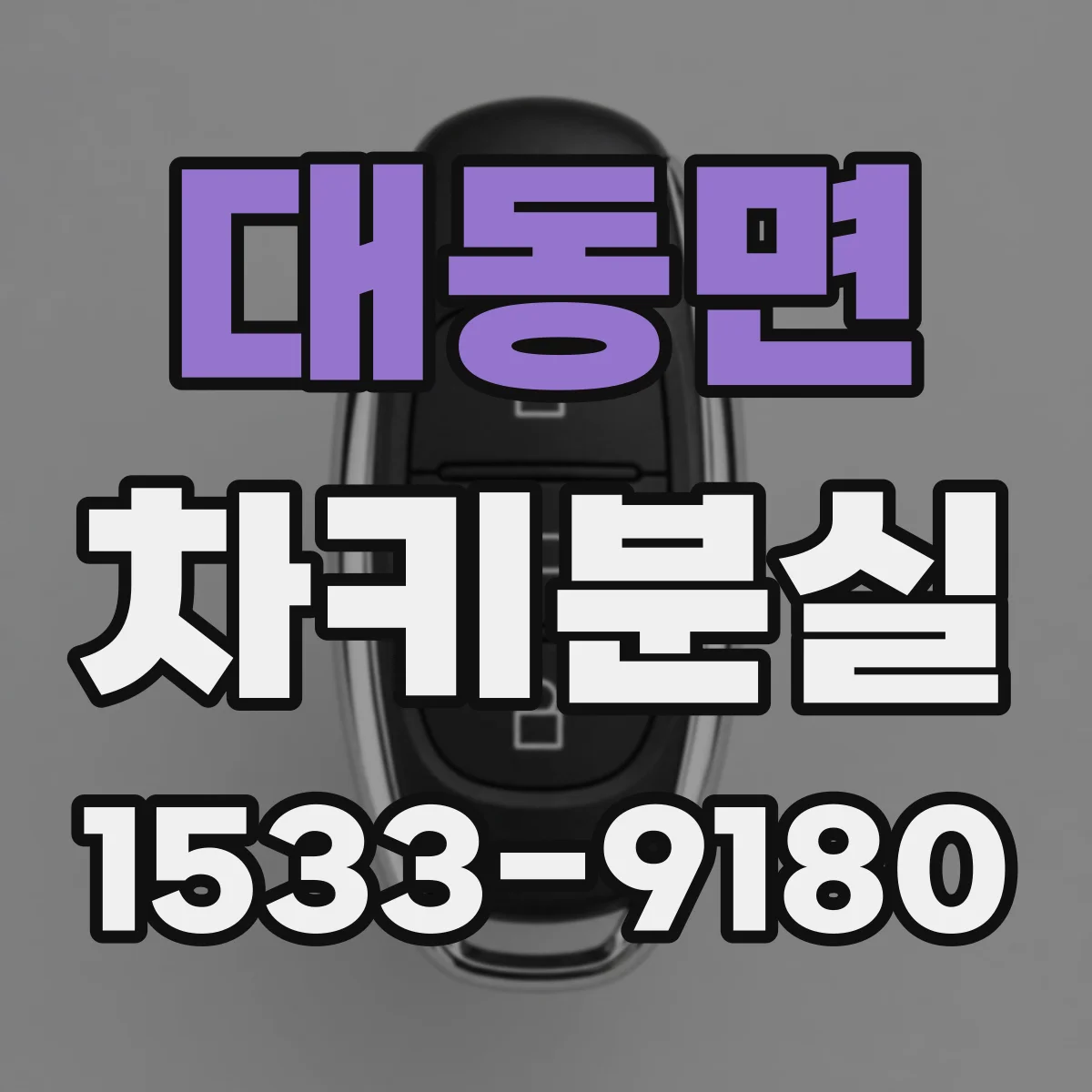 대동면 차키분실