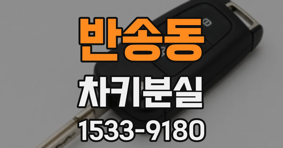 반송동 차키분실