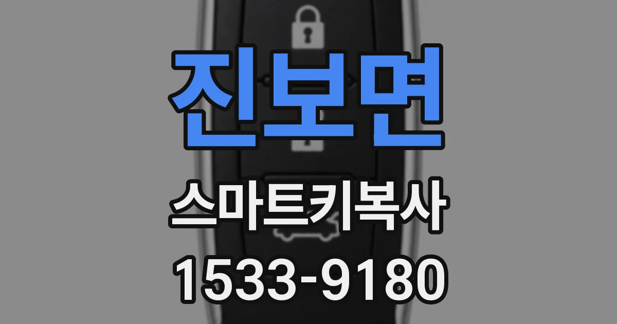 진보면 스마트키복사