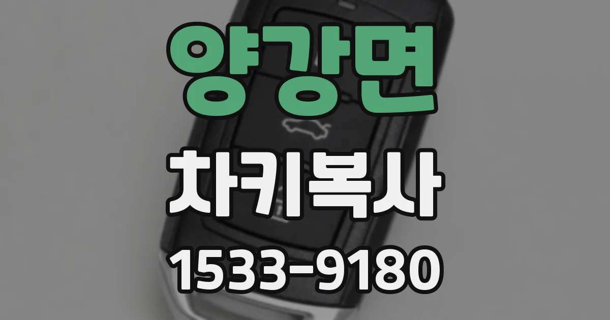 양강면 차키복사