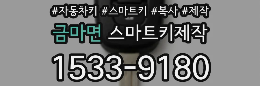 금마면 스마트키제작