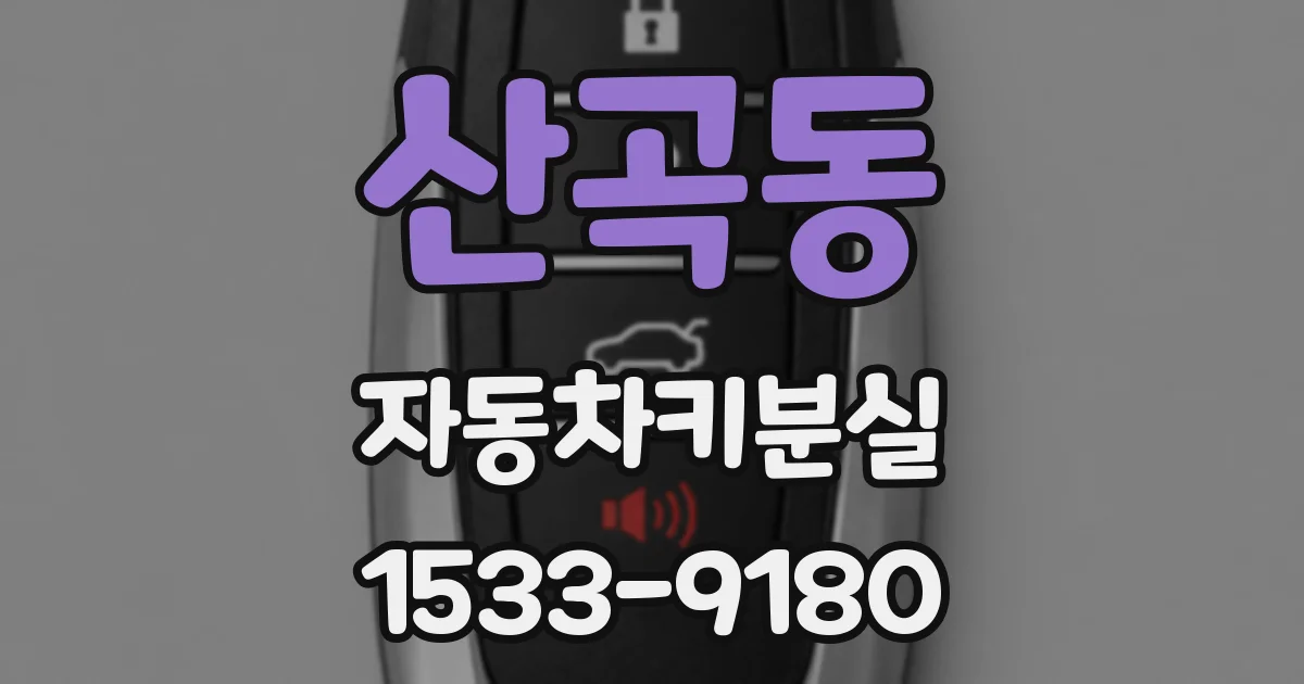 산곡동 자동차키분실