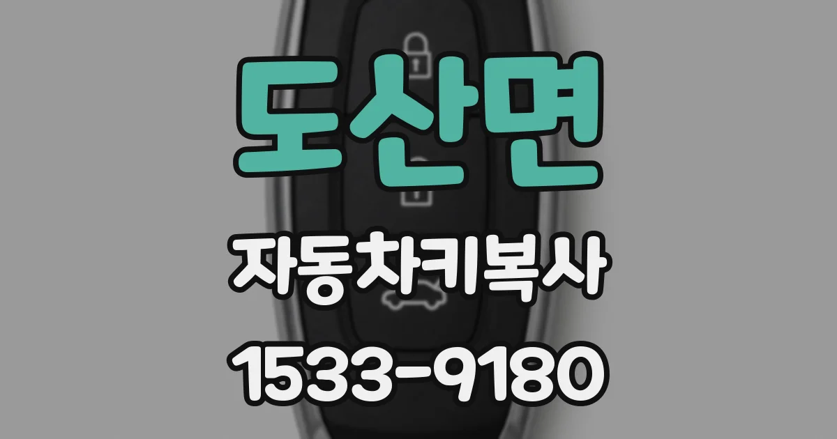 도산면 자동차키복사