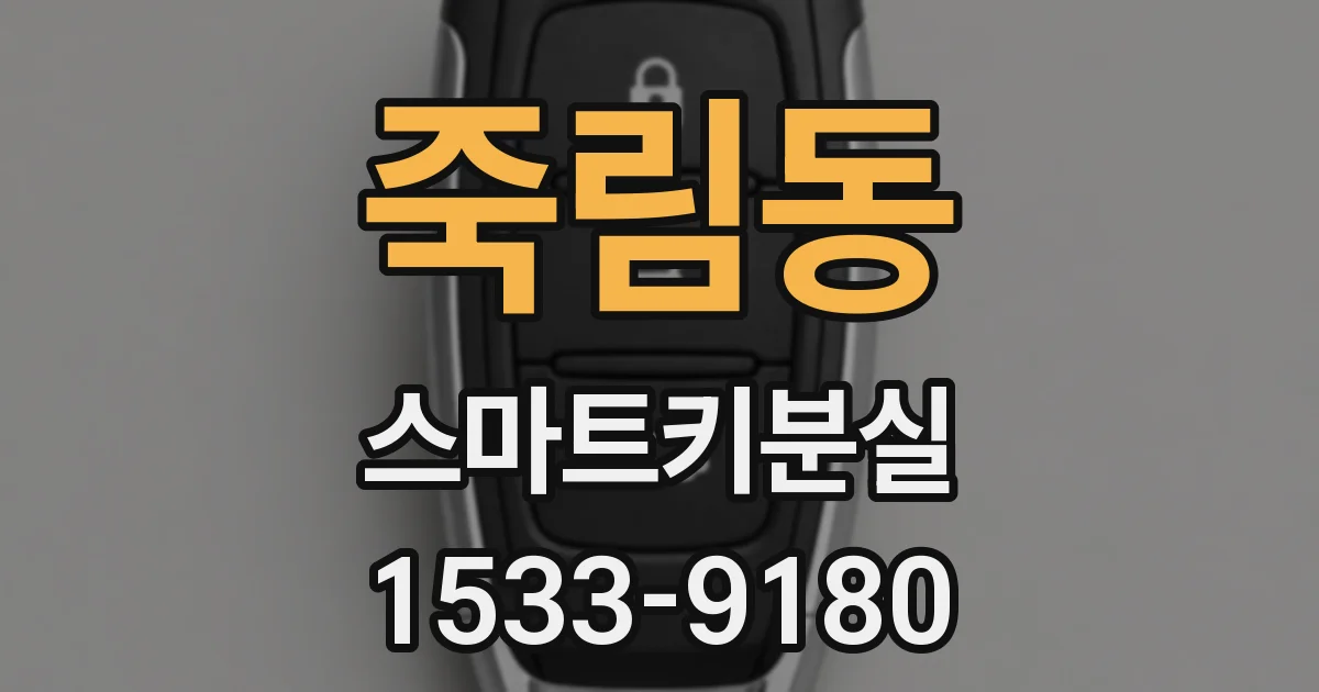 죽림동 스마트키분실