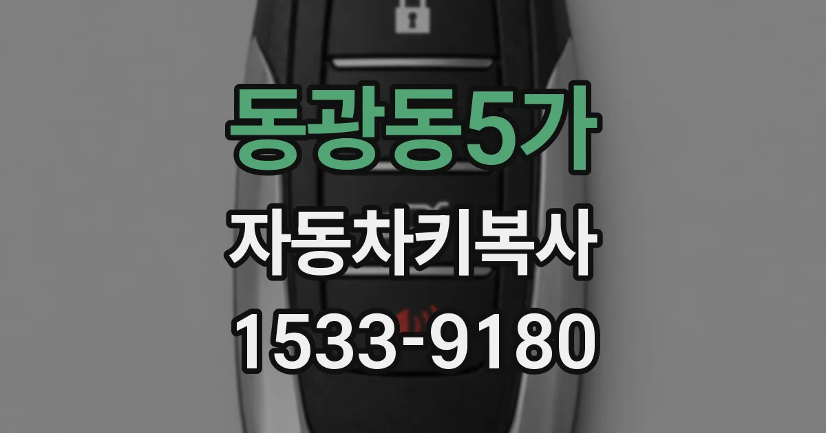 동광동5가 자동차키복사
