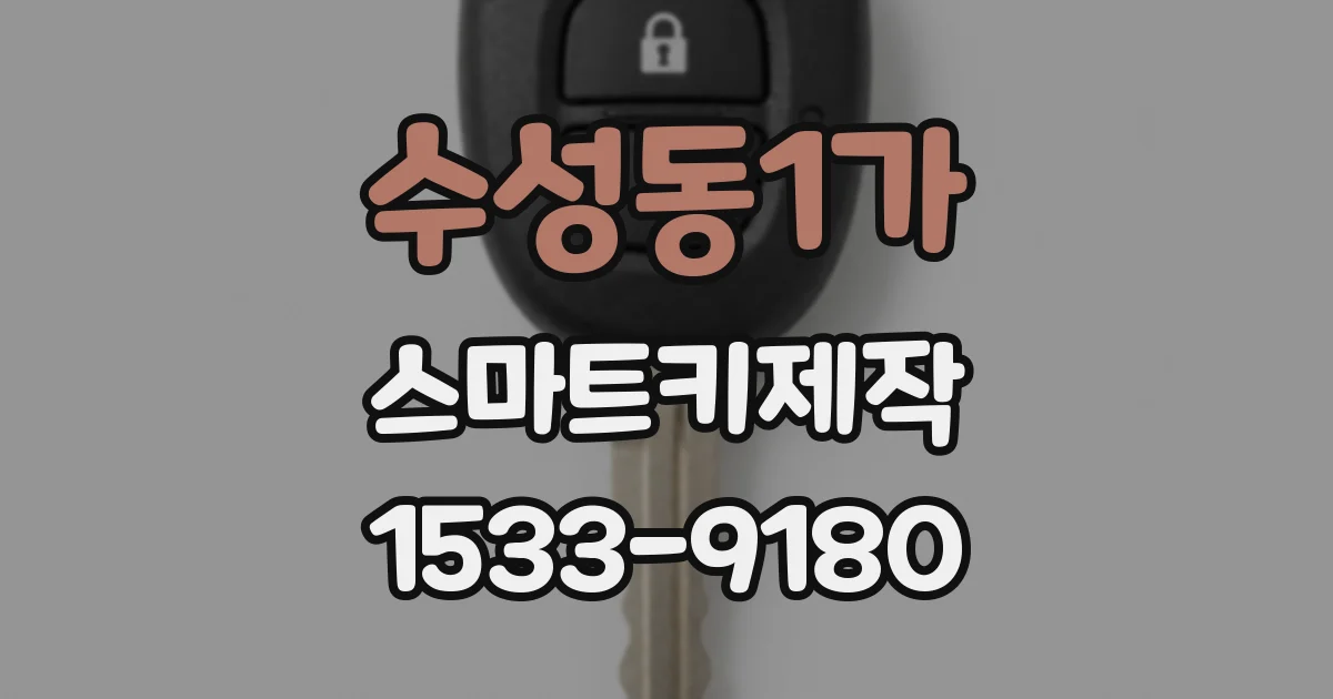 수성동1가 스마트키제작