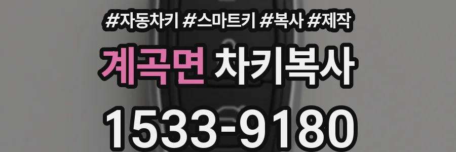 계곡면 차키복사