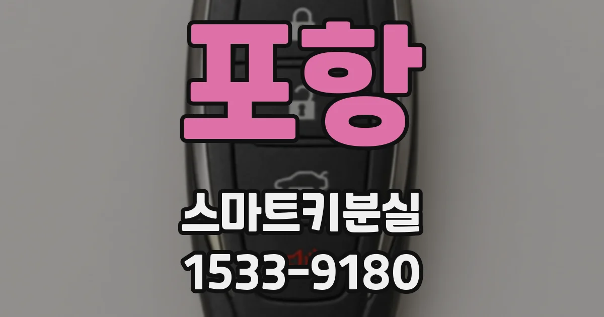 포항 스마트키분실