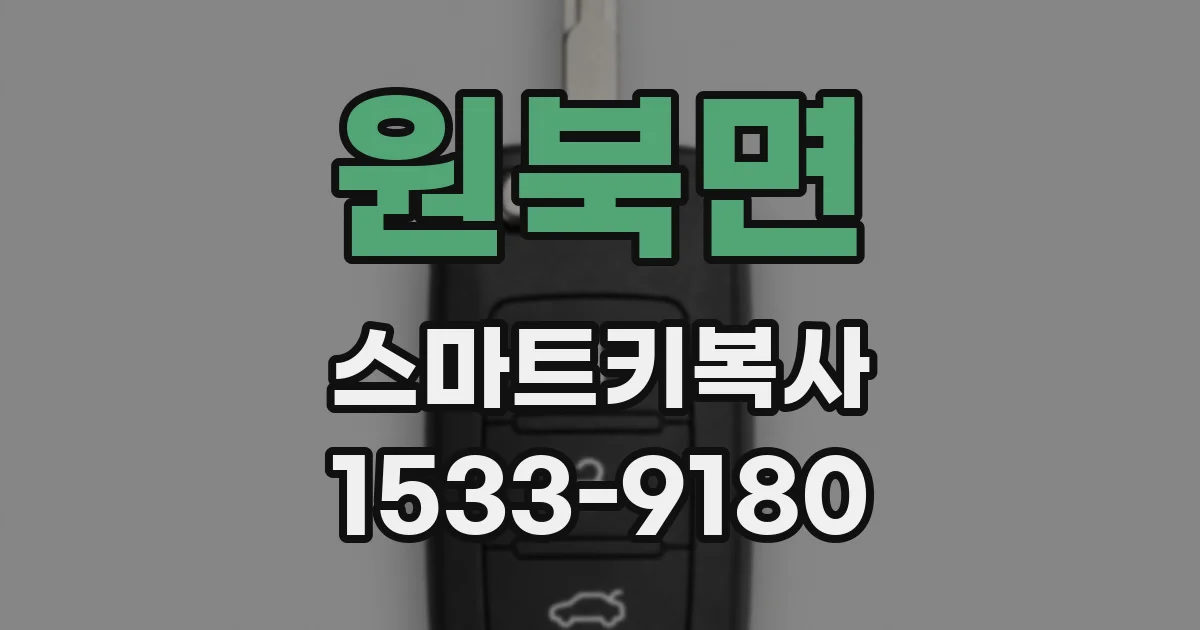 원북면 스마트키복사