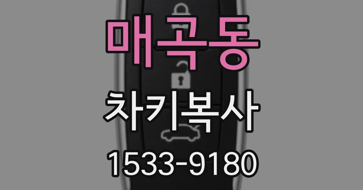 매곡동 차키복사
