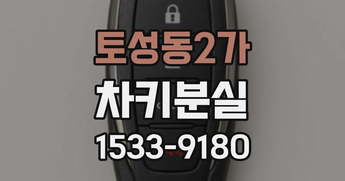 토성동2가 차키분실