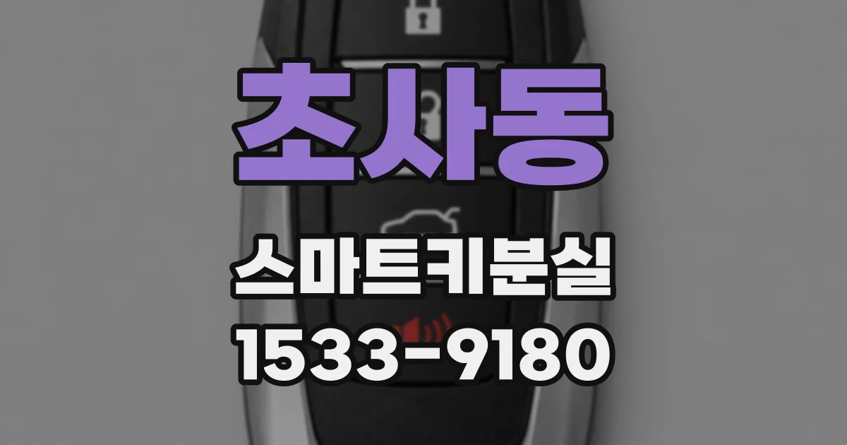 초사동 스마트키분실