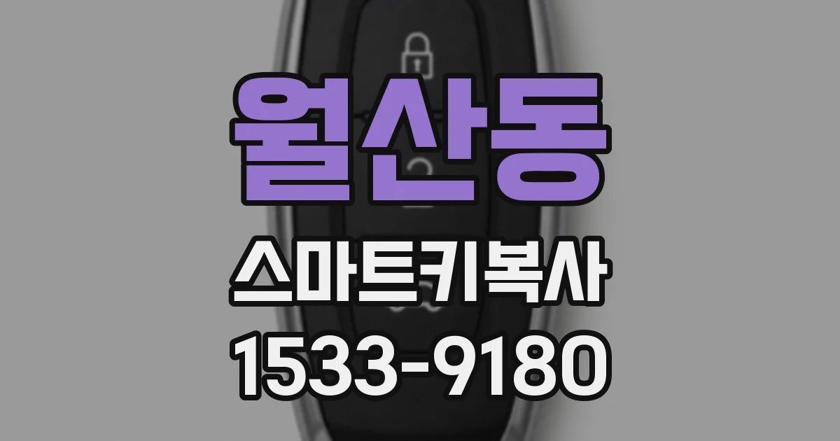 월산동 스마트키복사