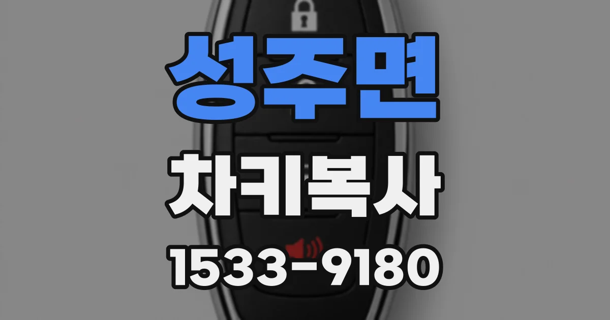 성주면 차키복사