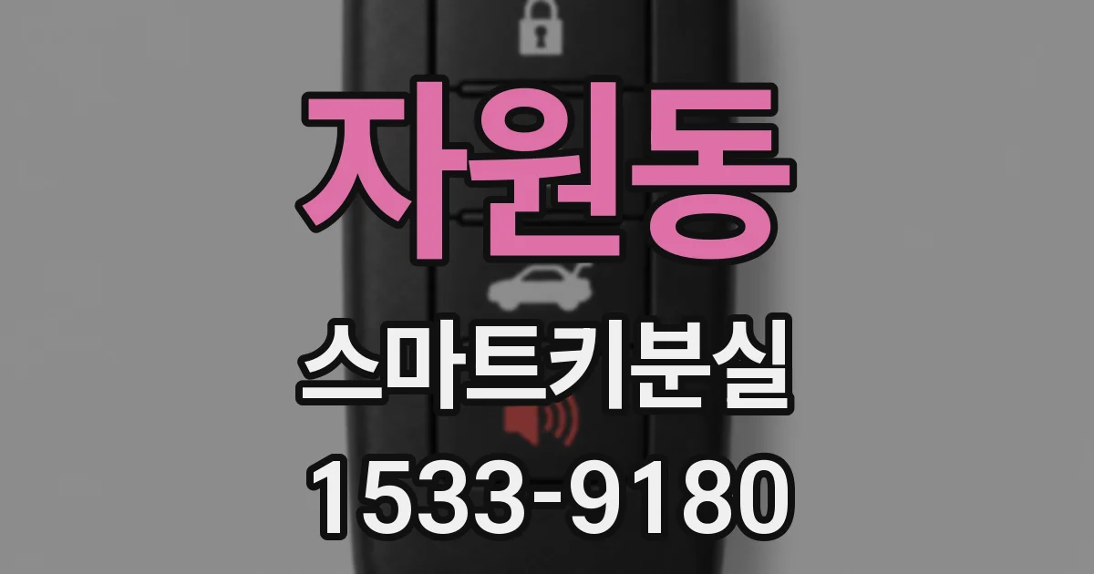 자원동 스마트키분실