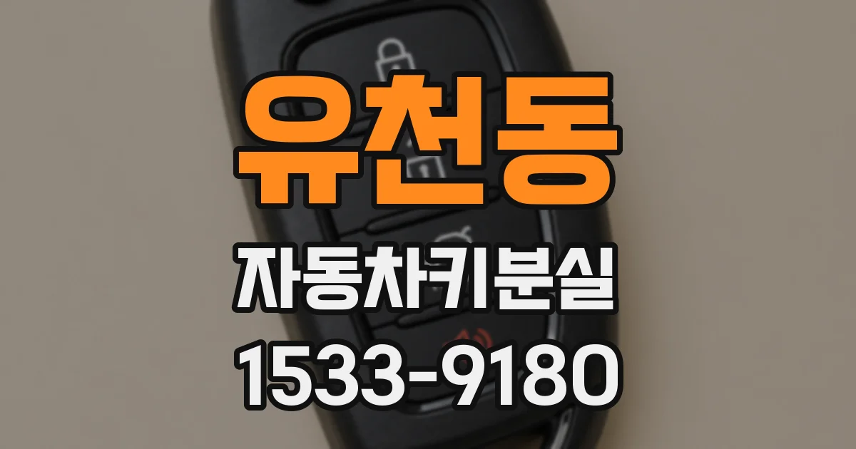 유천동 자동차키분실