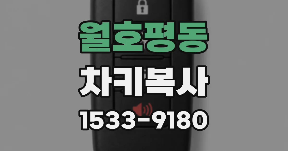 월호평동 차키복사