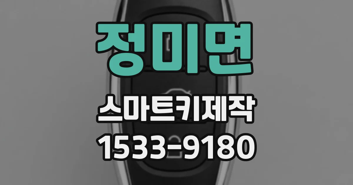 정미면 스마트키제작