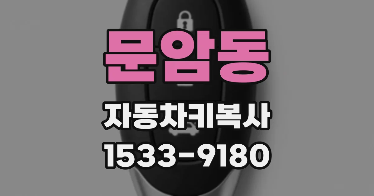 문암동 자동차키복사