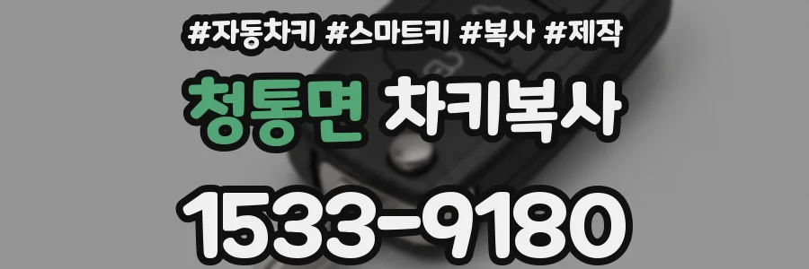 청통면 차키복사