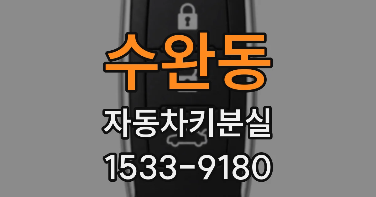 수완동 자동차키분실
