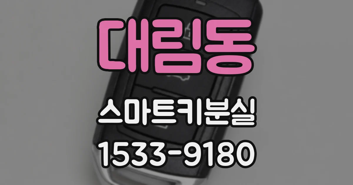 대림동 스마트키분실