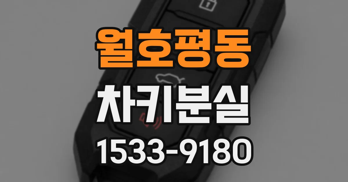 월호평동 차키분실