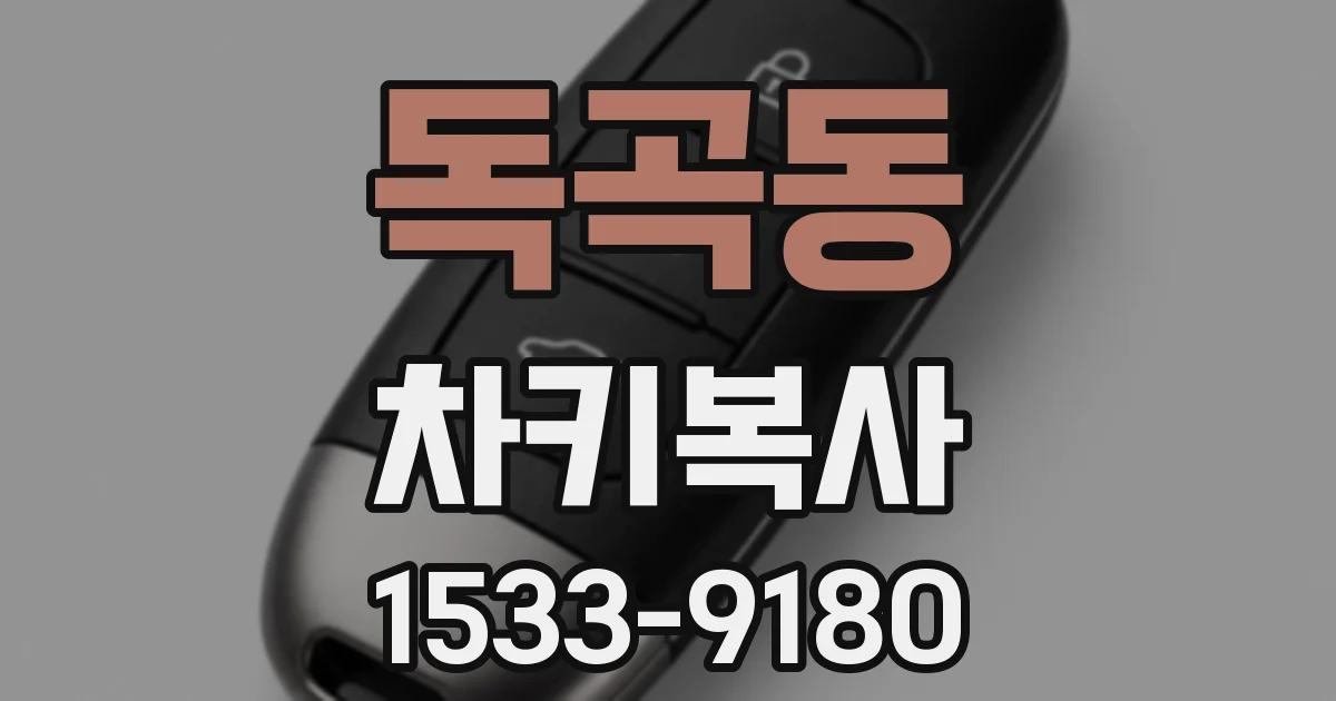 독곡동 차키복사