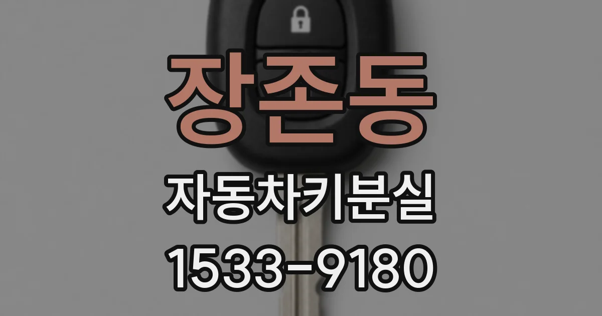 장존동 자동차키분실