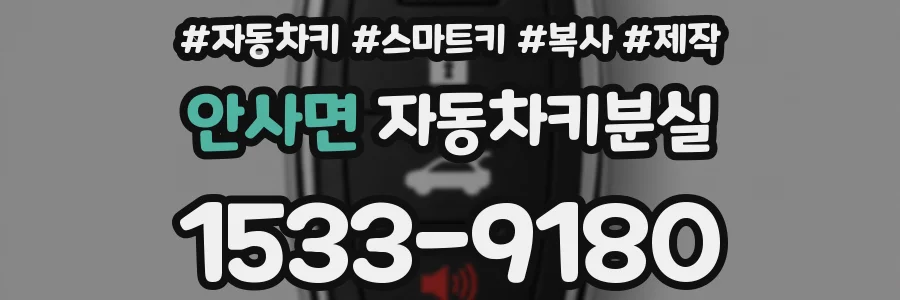 안사면 자동차키분실