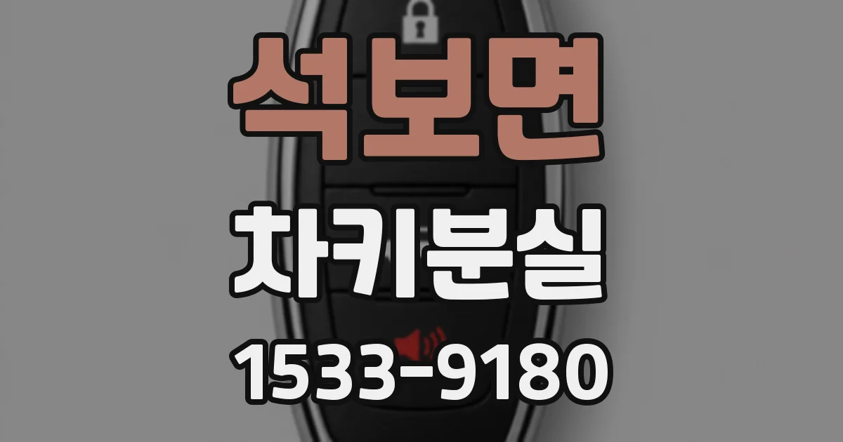 석보면 차키분실