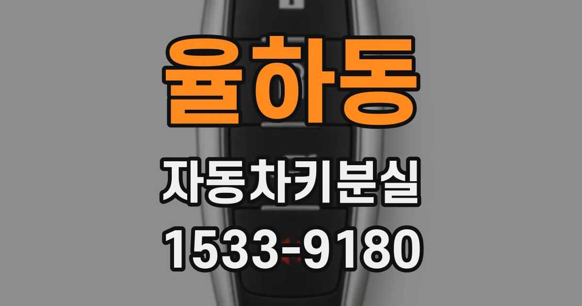율하동 자동차키분실