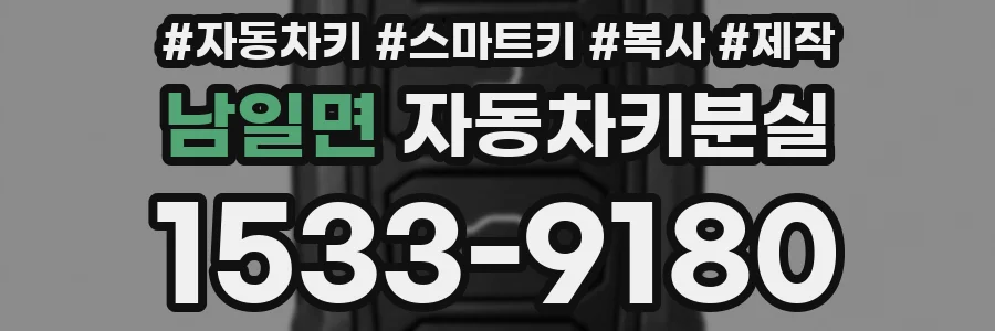 남일면 자동차키분실