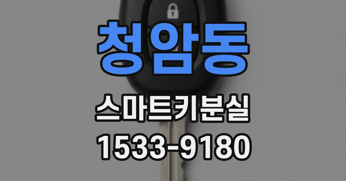 청암동 스마트키분실