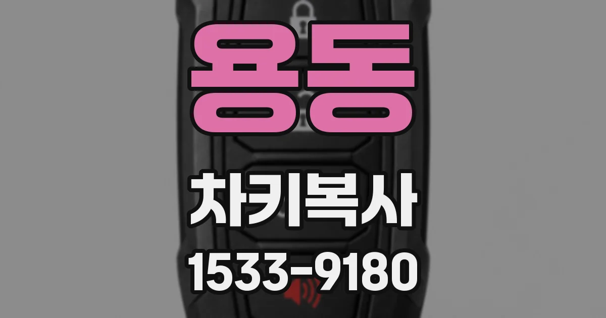 용동 차키복사