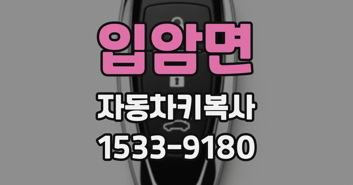 입암면 자동차키복사