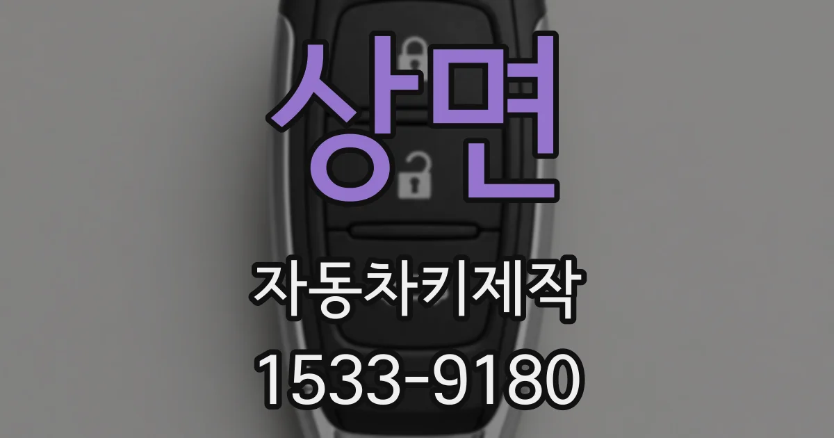 상면 자동차키제작