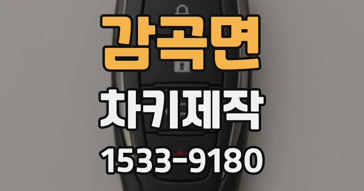 감곡면 차키제작