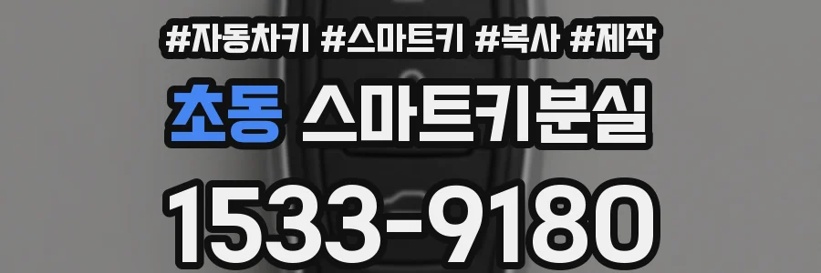 초동 스마트키분실